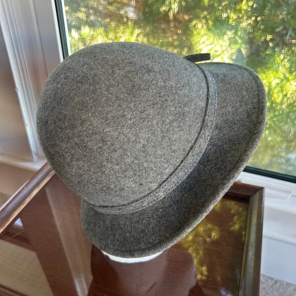 Vintage Bollman Hat Co. Gray Wool Cloche Fedora Unisex - Picture 16 of 16